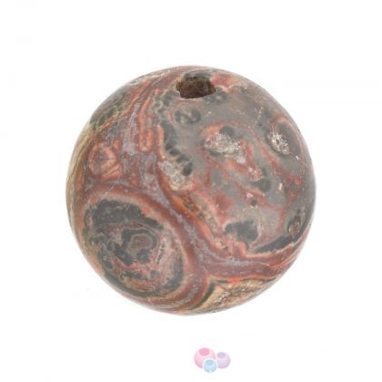 Полускъпоценни камъни - кръгло мънисто от леопардов яспис 8 мм (10бр) 