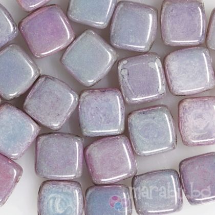 Чешки мъниста Tiles 6мм аметист с метален блясък (30бр)