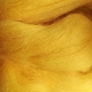 Жълт вълнен филц за сухо иглонабиване (5гр)