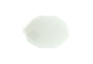 Мънисто ронделе от циркон - бял алабастър 3x4мм (40бр)