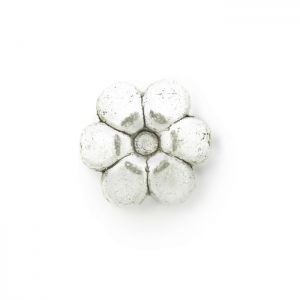 Декоративно метално мънисто цвете Бали 10 мм (4бр)