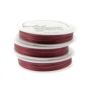 Тел за низане Tigertail пепел от рози - 3 нишки 0,38мм (1бр)