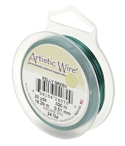 Ирландскозелена гъвкава тел Artistic Wire 20G (1бр) 