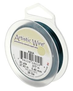 Аквамарин гъвкава тел Artistic Wire 28G (1бр) 