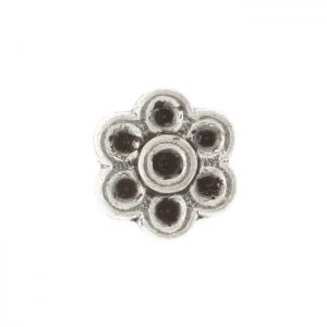Декоративно метално мънисто цвете Бали 12 мм (4бр)