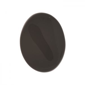 Полускъпоценни камъни - овално мънисто от черен ахат 15х20мм (2бр)