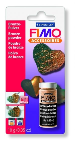 Дизайнерска пудра за Fimo, бронз (10гр)