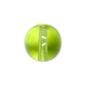 Чешки мъниста - кръгли, светъл оливин 4мм (30бр)